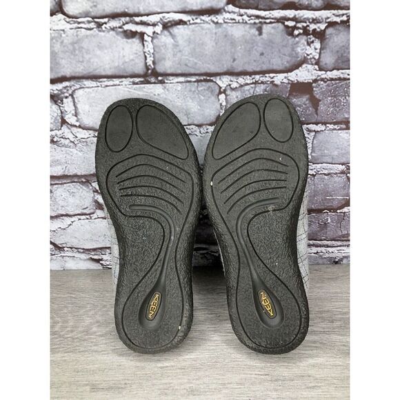 Keen Gray Fleece Lining Comfort Wool Slip On Gum Mules Shoes Women 7M US/37.5EU - Picture 5 of 16